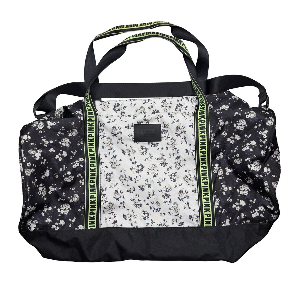 Victoria's Secrets Pink floral weekend travel duffel bag